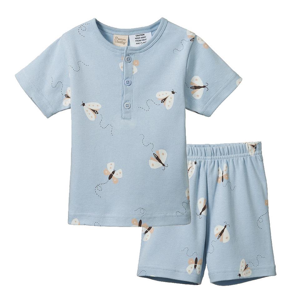 Nature Baby 2Pc Short Sleeve Cotton Pyjamas 1-2Y